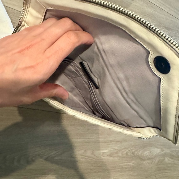 Rebecca Minkoff Leo Quilted Leather Clutch in Antique White. Used Once. - Picture 7 of 8